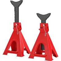 HOMCOM Unterstellbock 6 Tonnen Traglast 2 Stück Stützbock inkl 2 Sicherungssplint 13 stufig Höhenverstellbar 375 mm bis 592 mm Unterstellböcke PKW Wagenheber Ständer für Werkstatt Garage Rot Aosom HOMCOM Unterstellbock 6 Tonnen Traglast 2 Stück Stützbock inkl 2 Sicherungssplint 13 stufig Höhenverstellbar 375 mm bis 592 mm Unterstellböcke PKW Wagenheber Ständer für Werkstatt Garage Rot Aosom von HOMCOM