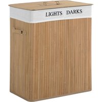 HOMCOM Wäschekorb, BxHxL: 32 x 63 x 52 cm, Bambus/Textil/Polyurethan - beige HOMCOM Wäschekorb, BxHxL: 32 x 63 x 52 cm, Bambus/Textil/Polyurethan - beige von HOMCOM