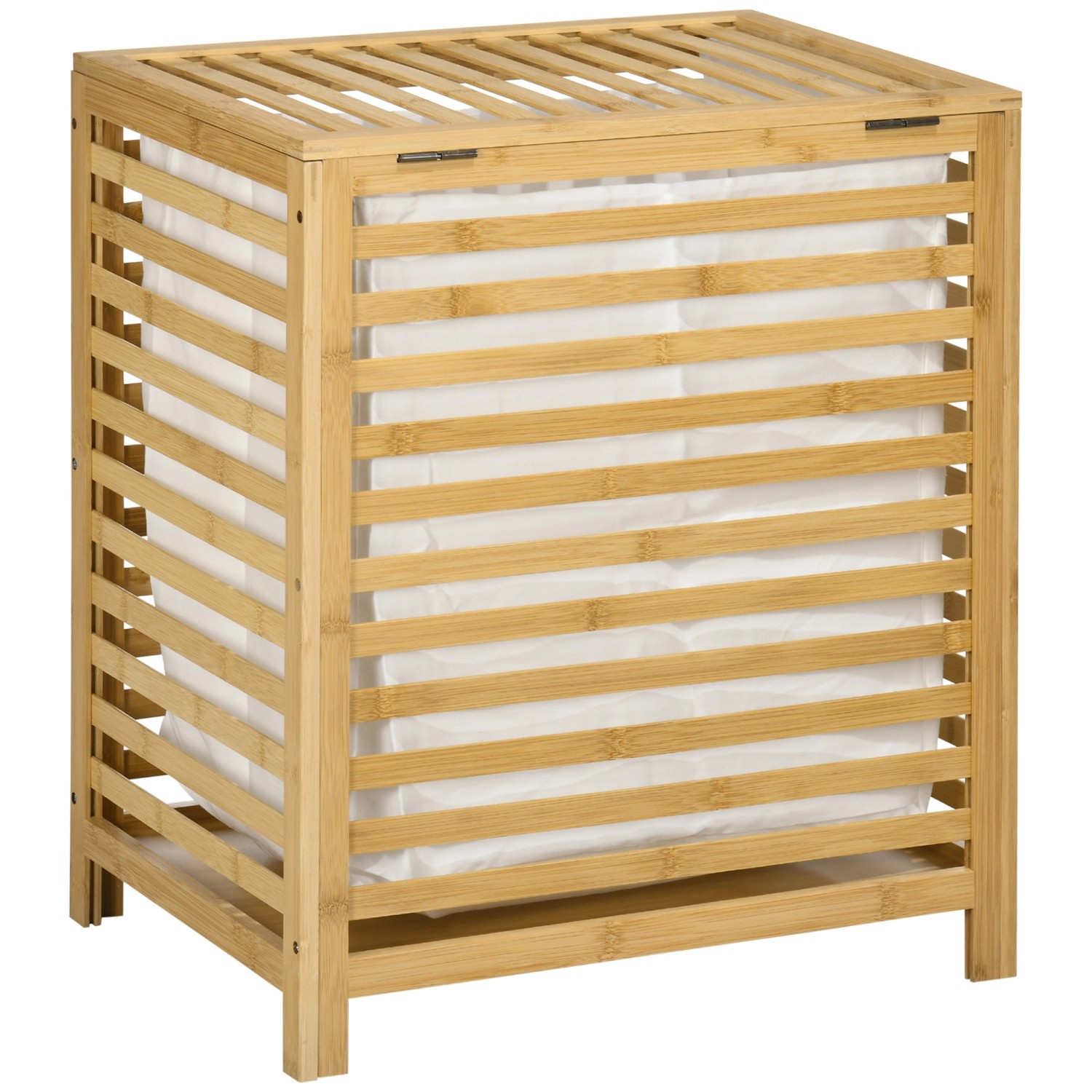 HOMCOM Wäschekorb 55L mit Deckel Entnehmbarem Bambus 50 x 36 x 60 cm Natur HOMCOM Wäschekorb 55L mit Deckel Entnehmbarem Bambus 50 x 36 x 60 cm Natur von HOMCOM