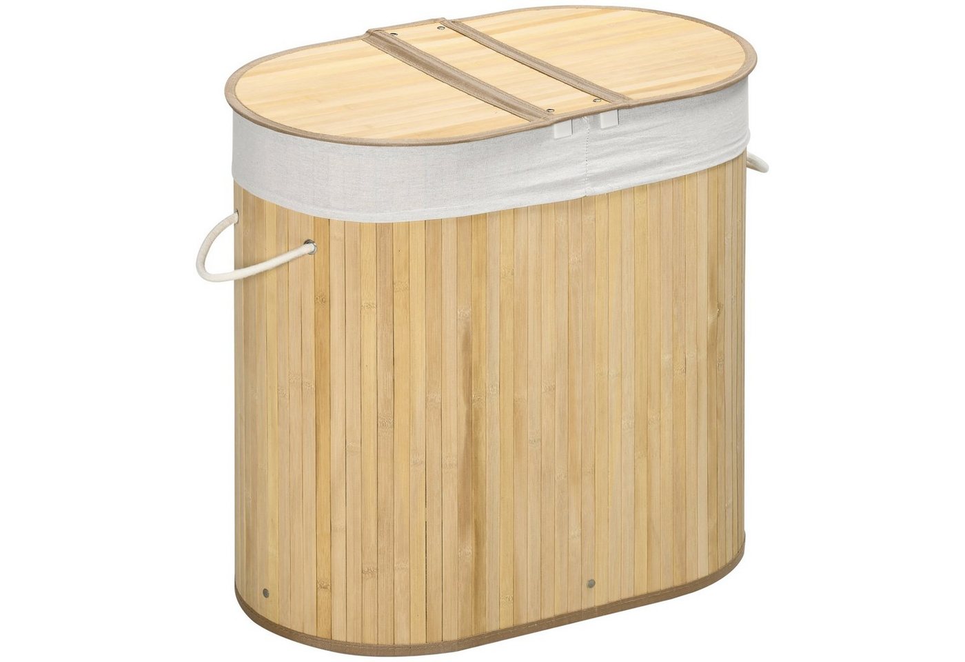 HOMCOM Wäschekorb mit herausnehmbaren Wäschebank (Set, 1 St., 1 Wäschekorb), 100 Liter von HOMCOM