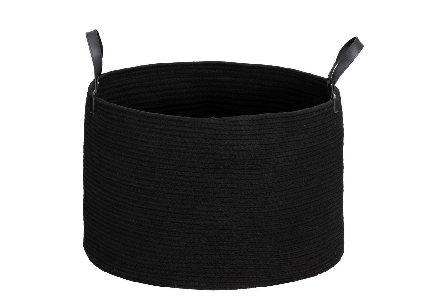 HOMCOM Wäschekorb Wäschesammler für Bad, Wäscheständer (Wäschebox, 1 St., Wäschetruhe), 56cm x 56cm x 35,5cm, Schwarz von HOMCOM