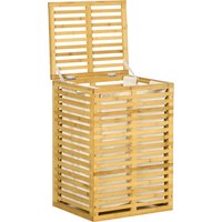 HOMCOM Bambus Wäschekorb mit 63 L Wäschesammler mit Deckel herausnehmbarer Wäschesack, Stange, Laundry Baskets Wäschebox für Waschküche Schlafzimmer Badezimmer Naturholz Aosom HOMCOM Bambus Wäschekorb mit 63 L Wäschesammler mit Deckel herausnehmbarer Wäschesack, Stange, Laundry Baskets Wäschebox für Waschküche Schlafzimmer Badezimmer Naturholz Aosom von HOMCOM