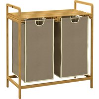 HOMCOM Wäschekorb creme B/H/L: ca. 33x63,5x73 cm HOMCOM Wäschekorb creme B/H/L: ca. 33x63,5x73 cm von HOMCOM