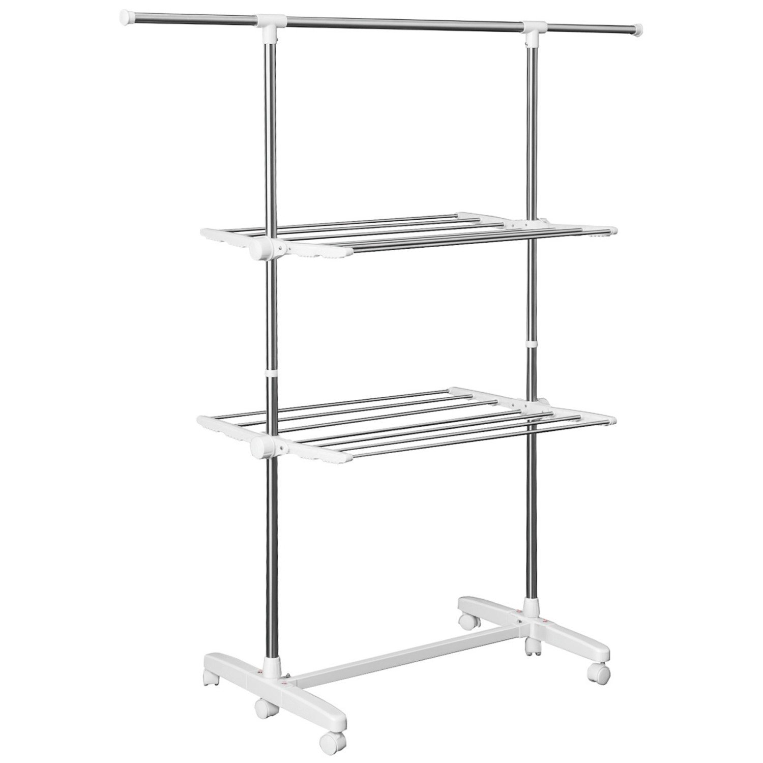 HOMCOM Wäscheständer 2 Ebene 83-136,5 x 45,5 x 154 cm HOMCOM Wäscheständer 2 Ebene 83-136,5 x 45,5 x 154 cm von HOMCOM