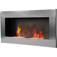 HOMCOM Wandkamin silber Edelstahl B/H/T: ca. 110x54x14 cm HOMCOM Wandkamin silber Edelstahl B/H/T: ca. 110x54x14 cm von HOMCOM