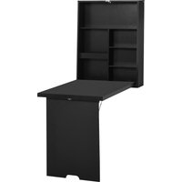 HOMCOM Wandklapptisch Klappschreibtisch Computertisch mit Tafel Schwarz 60x94,5x147cm Aosom HOMCOM Wandklapptisch Klappschreibtisch Computertisch mit Tafel Schwarz 60x94,5x147cm Aosom von HOMCOM