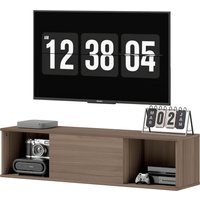 HOMCOM Wandschrank für das Badezimmer Badezimmerschrank zum Aufhängen mit 2 offenen Fächern und Klapptür 120x30x29,5 cm Braun Aosom HOMCOM Wandschrank für das Badezimmer Badezimmerschrank zum Aufhängen mit 2 offenen Fächern und Klapptür 120x30x29,5 cm Braun Aosom von HOMCOM