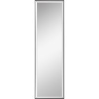 HOMCOM Wandspiegel 120L x 35B cm - Splitterfester Sicherheitsfilm, inklusive Befestigungssystem - Rahmen aus Aluminiumlegierung, Schwarz   Aosom von HOMCOM