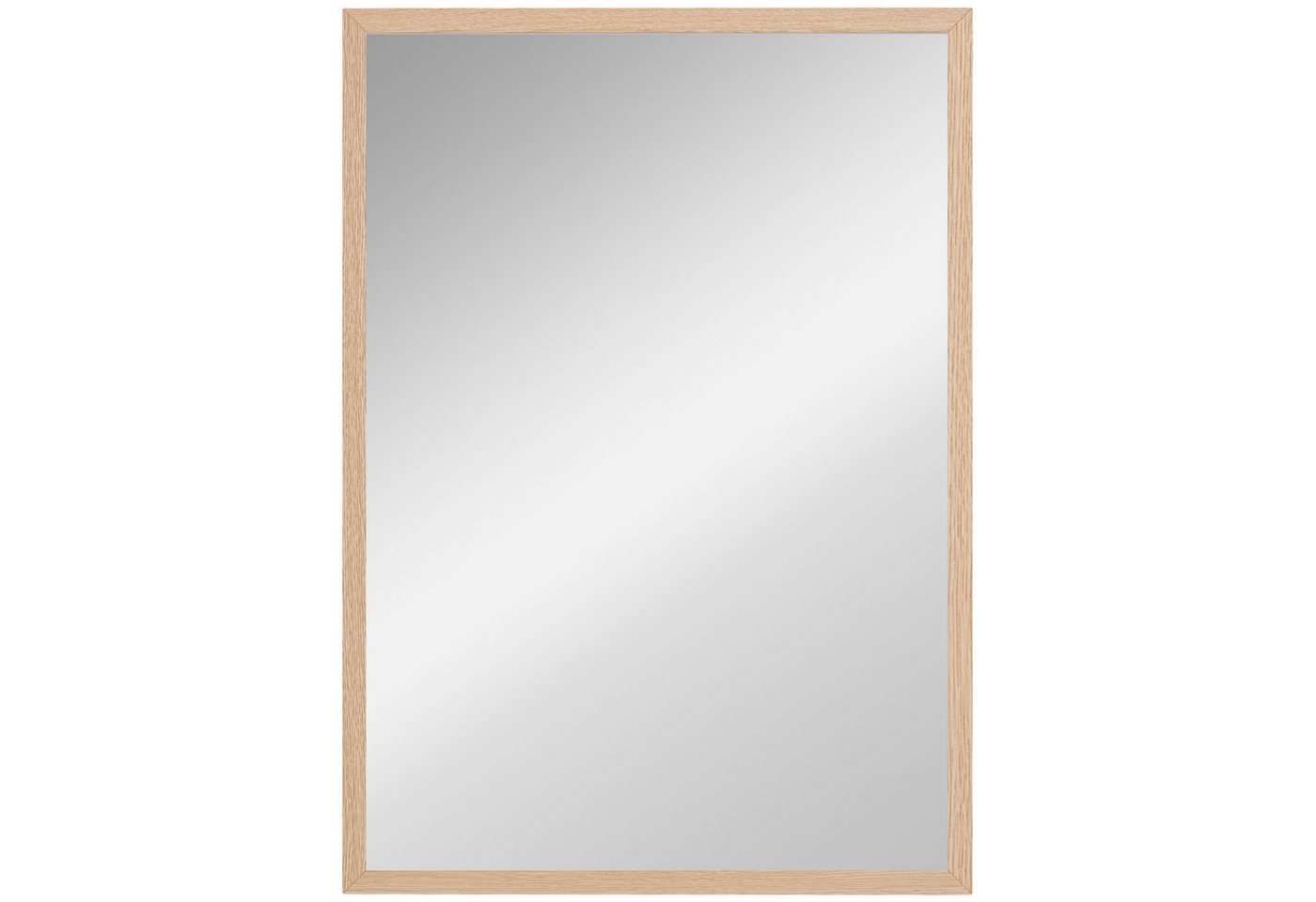 HOMCOM Wandspiegel 50 x 70 cm mit 4 Haken (rechteckiger Spiegel, 1-St., dekorativer Spiegel), für Schlafzimmer, Badezimmer von HOMCOM