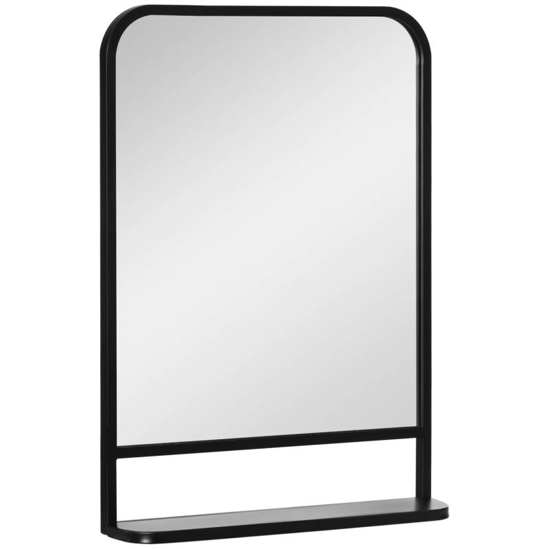 HOMCOM Wandspiegel 70 x 50cm Rechteckige mit Ablage Metall Schwarz HOMCOM Wandspiegel 70 x 50cm Rechteckige mit Ablage Metall Schwarz von HOMCOM