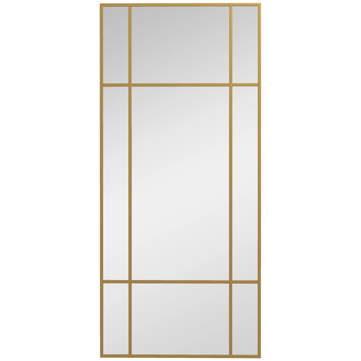 HOMCOM Wandspiegel mit Metallrahmen Glas Metall Gold 110L x 2B x 50H cm HOMCOM Wandspiegel mit Metallrahmen Glas Metall Gold 110L x 2B x 50H cm von HOMCOM