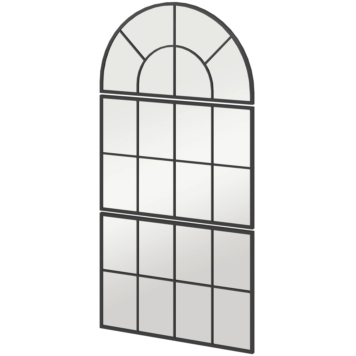 HOMCOM Wandspiegel mit Metallrahmen Glas Metall Schwarz 76L x 2B x 53H cm HOMCOM Wandspiegel mit Metallrahmen Glas Metall Schwarz 76L x 2B x 53H cm von HOMCOM