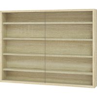 HOMCOM Wandvitrine mit 5 verstellbaren Regalen, Glas- und Spanplattenkonstruktion, 80x9.5x60 cm, Holzfarbe Aosom HOMCOM Wandvitrine mit 5 verstellbaren Regalen, Glas- und Spanplattenkonstruktion, 80x9.5x60 cm, Holzfarbe Aosom von HOMCOM