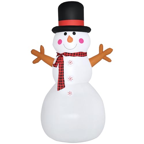 HOMCOM Weihnachten aufblasbarer Schneemann 1,82 m Weihnachtsdekoration wetterfest LEDs Polyester 100 x 80 x 182 cm HOMCOM Weihnachten aufblasbarer Schneemann 1,82 m Weihnachtsdekoration wetterfest LEDs Polyester 100 x 80 x 182 cm von HOMCOM