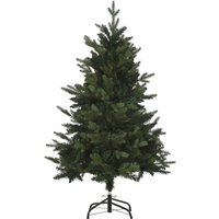 HOMCOM Weihnachtsbaum 1,2 m Christbaum Kunsttanne 657 Zweige Metallfuß PVC Grün  Ø85 x 120H cm von HOMCOM