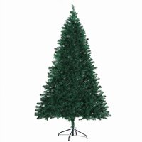 HOMCOM Weihnachtsbaum Tannenbaum 180 cm mit 1000 Ästen aus PVC, Fichte Grün ∅102 cm, ideal für festliche Dekoration   Aosom.de von HOMCOM
