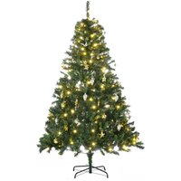 HOMCOM Weihnachtsbaum Tannenbaum mit 200 LEDs und Deko, 745 Spitzen, Ø 112 cm, Höhe 180 cm, ideal für festliche Dekoration Aosom.de HOMCOM Weihnachtsbaum Tannenbaum mit 200 LEDs und Deko, 745 Spitzen, Ø 112 cm, Höhe 180 cm, ideal für festliche Dekoration Aosom.de von HOMCOM