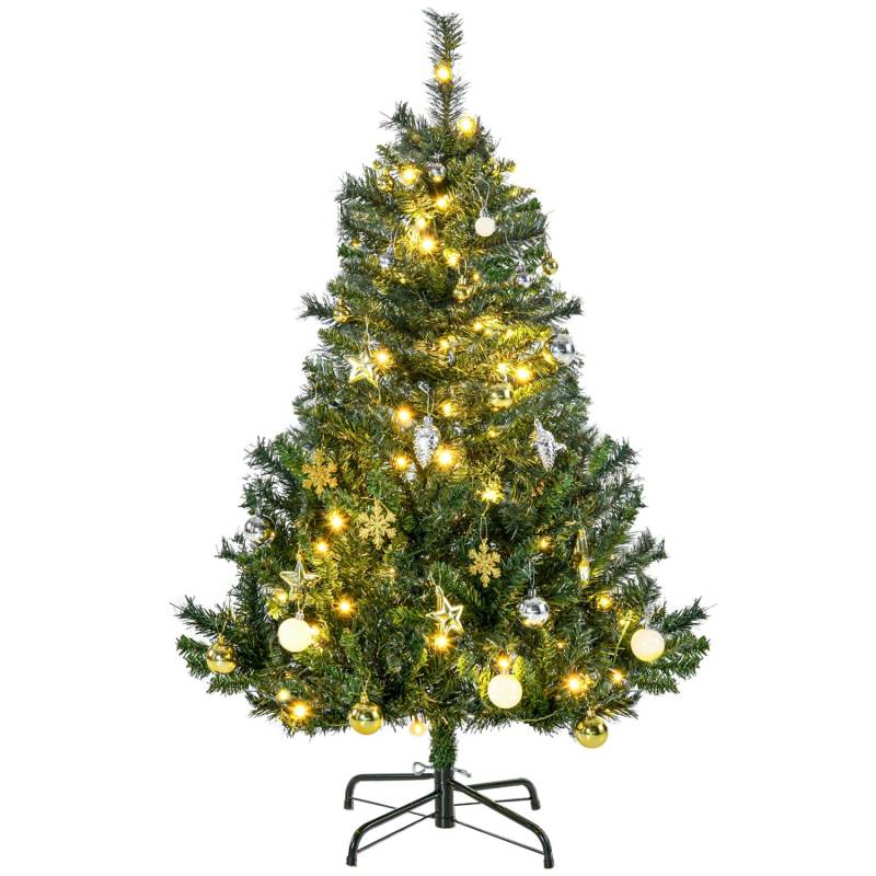 HOMCOM Weihnachtsbaum Tannenbaum mit Deko 80 LEDs 307 Spitzen Ø75 x 120H cm HOMCOM Weihnachtsbaum Tannenbaum mit Deko 80 LEDs 307 Spitzen Ø75 x 120H cm von HOMCOM