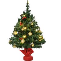 HOMCOM Weihnachtsbaum klein, Mini Christbaum mit Stechpalmenbeeren, Kugeln & LED-Lichtern, Tischdeko grün PVC ∅40 x 60 cm Aosom.de HOMCOM Weihnachtsbaum klein, Mini Christbaum mit Stechpalmenbeeren, Kugeln & LED-Lichtern, Tischdeko grün PVC ∅40 x 60 cm Aosom.de von HOMCOM