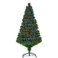 HOMCOM Weihnachtsbaum künstlicher Christbaum Tannenbaum LED Lichtfaser Baum mit Metallständer, Glasfaser-Farbwechsler, grün, 150 cm HOMCOM Weihnachtsbaum künstlicher Christbaum Tannenbaum LED Lichtfaser Baum mit Metallständer, Glasfaser-Farbwechsler, grün, 150 cm von HOMCOM