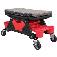 HOMCOM Werkstatt-Hocker mobil, Tragkraft 135 kg, Mechanikerhocker mit 360° drehbaren Rollen, Schiebebaren Werkzeugablagen und Schublade, Reparatursitz für Auto Garage, Schwarz Aosom HOMCOM Werkstatt-Hocker mobil, Tragkraft 135 kg, Mechanikerhocker mit 360° drehbaren Rollen, Schiebebaren Werkzeugablagen und Schublade, Reparatursitz für Auto Garage, Schwarz Aosom von HOMCOM