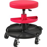 HOMCOM Werkstatthocker mit Rollen Tabletts höhenverstellbar 40-51cm Rollhocker bis 135 kg belastbar drehbar Arbeitshocker Rollsitz Drehhocker Ø38 cm Werkstattsitz für Werkstatt Rot Aosom HOMCOM Werkstatthocker mit Rollen Tabletts höhenverstellbar 40-51cm Rollhocker bis 135 kg belastbar drehbar Arbeitshocker Rollsitz Drehhocker Ø38 cm Werkstattsitz für Werkstatt Rot Aosom von HOMCOM