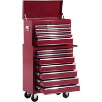 HOMCOM Werkstattwagen, HxL: 113 x 615 mm, rot von HOMCOM