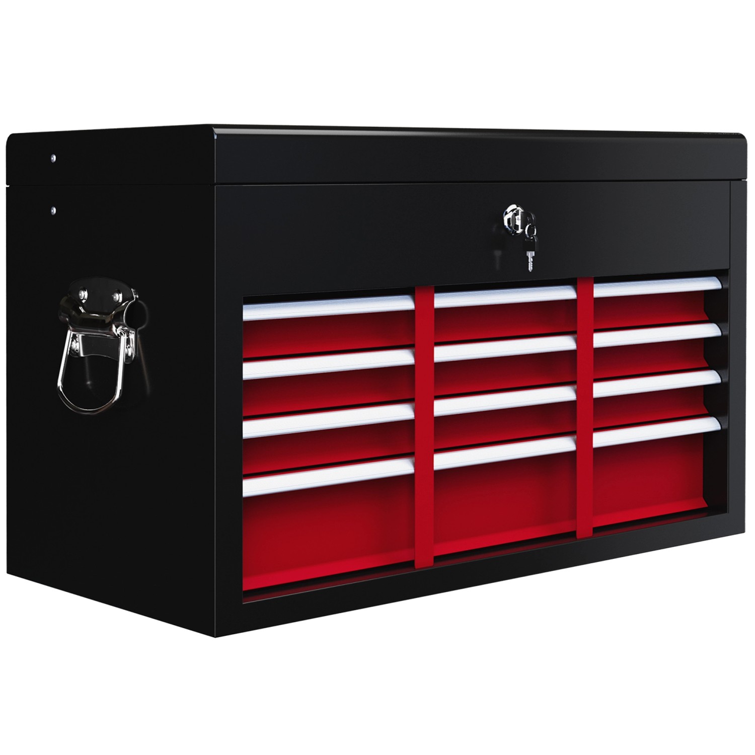 HOMCOM Werkzeugkasten Werkzeugkoffer Stahl Rot 60L x 26B x 34H cm HOMCOM Werkzeugkasten Werkzeugkoffer Stahl Rot 60L x 26B x 34H cm von HOMCOM