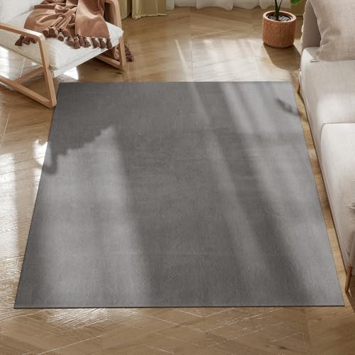 HOMCOM Wohnzimmerteppich 120x160 cm Maschinenwaschbar Teppich Langer Flor Weich Moderner Stil Wohnzimmerteppich Schlafzimmer Esszimmerteppich Hellgrau HOMCOM Wohnzimmerteppich 120x160 cm Maschinenwaschbar Teppich Langer Flor Weich Moderner Stil Wohnzimmerteppich Schlafzimmer Esszimmerteppich Hellgrau von HOMCOM