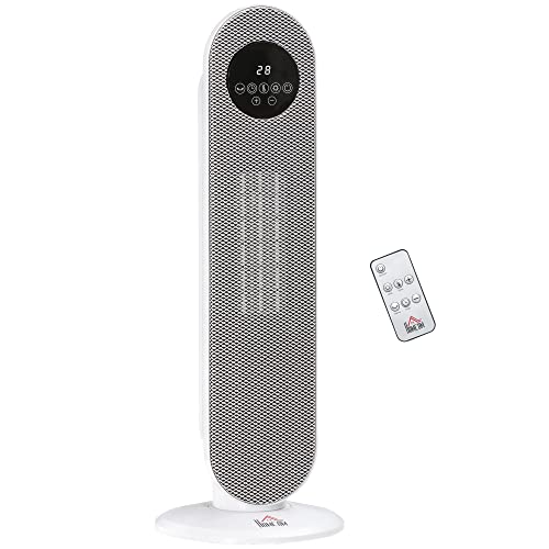 HOMCOM Zusatzheizung Heizlüfter Oszillierender Keramikheizkörper 15-40°C mit Fernbedienung 1300/2000W, 21 x 21 x 63,5 cm HOMCOM Zusatzheizung Heizlüfter Oszillierender Keramikheizkörper 15-40°C mit Fernbedienung 1300/2000W, 21 x 21 x 63,5 cm von HOMCOM