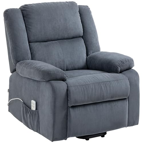 HOMCOM Fernsehsessel mit Aufstehhilfe Elektrisch Relaxsessel mit Liegefunktion, 3 Motor, TV-Sessel mit Taschenfeder, Schwerelosigkeit, Seitentasche und Fernbedienung, Grau HOMCOM Fernsehsessel mit Aufstehhilfe Elektrisch Relaxsessel mit Liegefunktion, 3 Motor, TV-Sessel mit Taschenfeder, Schwerelosigkeit, Seitentasche und Fernbedienung, Grau von HOMCOM