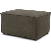 Hocker 101017, Polsterhocker, rechteckig, 80 x 60 x 43 cm (BxTxH), schlamm   Aosom von HOMCOM