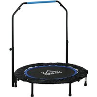 Homcom - 102 cm Fitness-Trampolin, Faltbares Mini-Trampolin mit vierfach höhenverstellbarem Haltegriff, Fitness-Rebounder für Erwachsene, bis 100 kg, Homcom - 102 cm Fitness-Trampolin, Faltbares Mini-Trampolin mit vierfach höhenverstellbarem Haltegriff, Fitness-Rebounder für Erwachsene, bis 100 kg, von HOMCOM