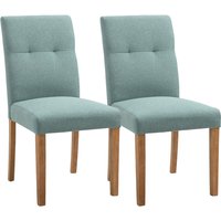 2er-Set Esszimmerstühle Essstühle mit gepolstertem Sitz Stuhl Polsterstuhl Küchenstuhl Leinen-Polyester-Gewebe Schaumstoff Gummiholz Grün 50 x 62 x 2er-Set Esszimmerstühle Essstühle mit gepolstertem Sitz Stuhl Polsterstuhl Küchenstuhl Leinen-Polyester-Gewebe Schaumstoff Gummiholz Grün 50 x 62 x von HOMCOM