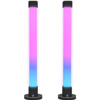 Homcom - 2er-Set Tischlampe, Tischleuchte mit App- und Fernsteuerung, Musik-Synchronisation, Farb-Modi, Timer, Smart Nachttischlampe für Wohnzimmer, Homcom - 2er-Set Tischlampe, Tischleuchte mit App- und Fernsteuerung, Musik-Synchronisation, Farb-Modi, Timer, Smart Nachttischlampe für Wohnzimmer, von HOMCOM