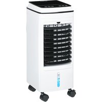 3 in 1 Mobile Klimaanlage mit Wasserkühlung und Luftbefeuchtung 4L Wassertank 60°oszillierendes Klimagerät ohne Abluftschlauch Luftkühler mit 8h 3 in 1 Mobile Klimaanlage mit Wasserkühlung und Luftbefeuchtung 4L Wassertank 60°oszillierendes Klimagerät ohne Abluftschlauch Luftkühler mit 8h von HOMCOM