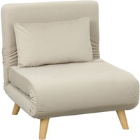 Homcom - 3 in 1 Schlafsessel, Schlafsofa mit Bettfunktion, Lendenkissen, klappbarer Relaxsessel mit Verstellbarer Rückenlehne Liegestuhl in Homcom - 3 in 1 Schlafsessel, Schlafsofa mit Bettfunktion, Lendenkissen, klappbarer Relaxsessel mit Verstellbarer Rückenlehne Liegestuhl in von HOMCOM