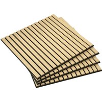 Homcom - 4 Stück Akustikpaneele 60 x 60 x 2,1 cm Wandpaneele mit Holzoptik Akustikplatten Wandverkleidung als Schallschutz Schallisolierung Homcom - 4 Stück Akustikpaneele 60 x 60 x 2,1 cm Wandpaneele mit Holzoptik Akustikplatten Wandverkleidung als Schallschutz Schallisolierung von HOMCOM