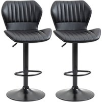 Barhocker 2er-Set 360° drehbare Barstühle höhenverstellbar Bistrohocker mit Rückenlehne Drehstühle für Bartheke Küche und Zuhause modernes Design Barhocker 2er-Set 360° drehbare Barstühle höhenverstellbar Bistrohocker mit Rückenlehne Drehstühle für Bartheke Küche und Zuhause modernes Design von HOMCOM