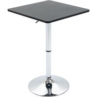 Bartisch Höhenverstellbar Stehtisch mit Drehbar Tischplatte, Rutschfest Küchentisch für Wohnzimmer, Esszimmer, Schwarz, 60 x 60 x 69-93 cm - Homcom Bartisch Höhenverstellbar Stehtisch mit Drehbar Tischplatte, Rutschfest Küchentisch für Wohnzimmer, Esszimmer, Schwarz, 60 x 60 x 69-93 cm - Homcom von HOMCOM