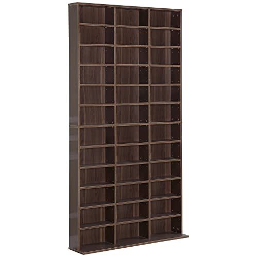 Homcom Bibliothek Regal Moderner Stil 33 Fächer Höhenverstellbare 1,02l x 0,24l x 1,95h M, Holz, braun, 102x24x195cm Homcom Bibliothek Regal Moderner Stil 33 Fächer Höhenverstellbare 1,02l x 0,24l x 1,95h M, Holz, braun, 102x24x195cm von HOMCOM