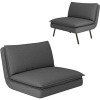 Bodensofa 4-in-1 Klappbar Schlafsofa mit Leinenoptik, 6-Fach verstellbarer Rückenlehne Gepolstert Sofabett bis 150 kg belastbar Bodensessel Bodensofa 4-in-1 Klappbar Schlafsofa mit Leinenoptik, 6-Fach verstellbarer Rückenlehne Gepolstert Sofabett bis 150 kg belastbar Bodensessel von HOMCOM