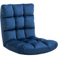 Homcom - Bodenstuhl 3-in-1 Klappbar Bodensessel mit Rückenlehne 13 Positionen Verstellbare Klappliege Sitzkissen Blau Metall Schaumstoff 55 x 71 x Homcom - Bodenstuhl 3-in-1 Klappbar Bodensessel mit Rückenlehne 13 Positionen Verstellbare Klappliege Sitzkissen Blau Metall Schaumstoff 55 x 71 x von HOMCOM