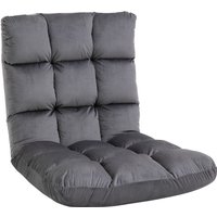 Bodenstuhl 3-in-1 Klappbar Bodensessel mit Rückenlehne 13 Positionen Verstellbare Klappliege Sitzkissen Dunkelgrau Metall Schaumstoff 55 x 71 x 53,5 Bodenstuhl 3-in-1 Klappbar Bodensessel mit Rückenlehne 13 Positionen Verstellbare Klappliege Sitzkissen Dunkelgrau Metall Schaumstoff 55 x 71 x 53,5 von HOMCOM