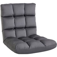 Bodenstuhl 3-in-1 Klappbar Bodensessel mit Rückenlehne 13 Positionen Verstellbare Klappliege Sitzkissen Dunkelgrau Metall Schaumstoff 55 x 71 x 53,5 Bodenstuhl 3-in-1 Klappbar Bodensessel mit Rückenlehne 13 Positionen Verstellbare Klappliege Sitzkissen Dunkelgrau Metall Schaumstoff 55 x 71 x 53,5 von HOMCOM