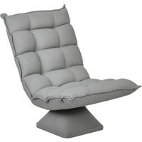Homcom - Bodenstuhl Bodensofa mit verstellbarer Rückenlehne, drehbarer Meditationsstuhl mit Sockel, Lazy Sofa, gepolstert Relaxsessel für Büro, Homcom - Bodenstuhl Bodensofa mit verstellbarer Rückenlehne, drehbarer Meditationsstuhl mit Sockel, Lazy Sofa, gepolstert Relaxsessel für Büro, von HOMCOM
