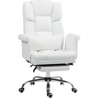 Bürostuhl, Ergonomisch Schreibtischstuhl mit Liegefunktion, Lendenkissen, Höhenverstellbar Computerstuhl mit Fußstütze, Drehfunktion, für Bürostuhl, Ergonomisch Schreibtischstuhl mit Liegefunktion, Lendenkissen, Höhenverstellbar Computerstuhl mit Fußstütze, Drehfunktion, für von HOMCOM