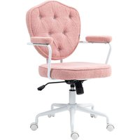 Bürostuhl, Ergonomisch Schreibtischstuhl mit Wippfunktion, geknöpftem Bezug, Höhenverstellbar Computerstuhl mit Drehfunktion, für Home Office, Bürostuhl, Ergonomisch Schreibtischstuhl mit Wippfunktion, geknöpftem Bezug, Höhenverstellbar Computerstuhl mit Drehfunktion, für Home Office, von HOMCOM