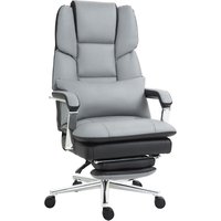 Bürostuhl, Ergonomischer Schreibtischstuhl mit Wippfunktion, Fußstütze, Computerstuhl mit Liegefunktion, Drehstuhl mit Lendenkissen, bis 120 kg Bürostuhl, Ergonomischer Schreibtischstuhl mit Wippfunktion, Fußstütze, Computerstuhl mit Liegefunktion, Drehstuhl mit Lendenkissen, bis 120 kg von HOMCOM