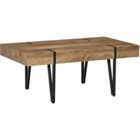 Homcom - Couchtisch Beistelltisch Kaffeetisch Sofatisch mit verstellbaren Fußstützen Wohnzimmertisch Industriedesign mdf Metall Naturholz 105 x 60 x Homcom - Couchtisch Beistelltisch Kaffeetisch Sofatisch mit verstellbaren Fußstützen Wohnzimmertisch Industriedesign mdf Metall Naturholz 105 x 60 x von HOMCOM
